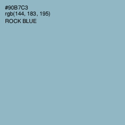 #90B7C3 - Rock Blue Color Image